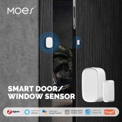 MOES - Capteur ouverture porte et fenêtre Zigbee connecté