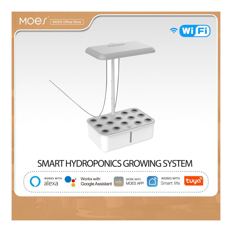 MOES - Jardin hydroponique connecté Smart Garden d’intérieur