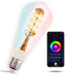 MOES - Ampoule connectée Zigbee E27 ST64 5W RGB + blanc chaud/froid
