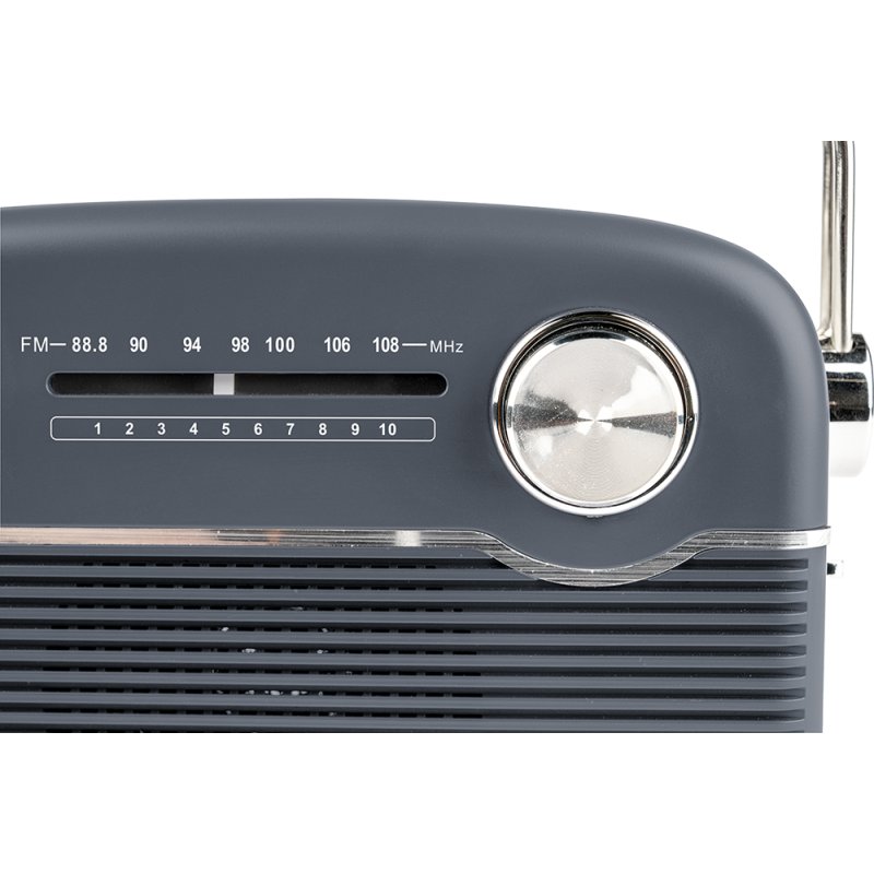 Thomson Radio analogique Bluetooth solaire DAB/DAB+ / FM grise
