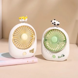Mini Ventilateur de Bureau Kawaii - Panda ou Chiot