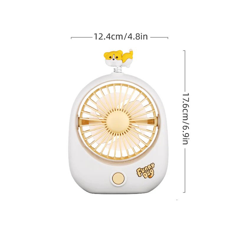 Mini Ventilateur de Bureau Kawaii - Panda ou Chiot