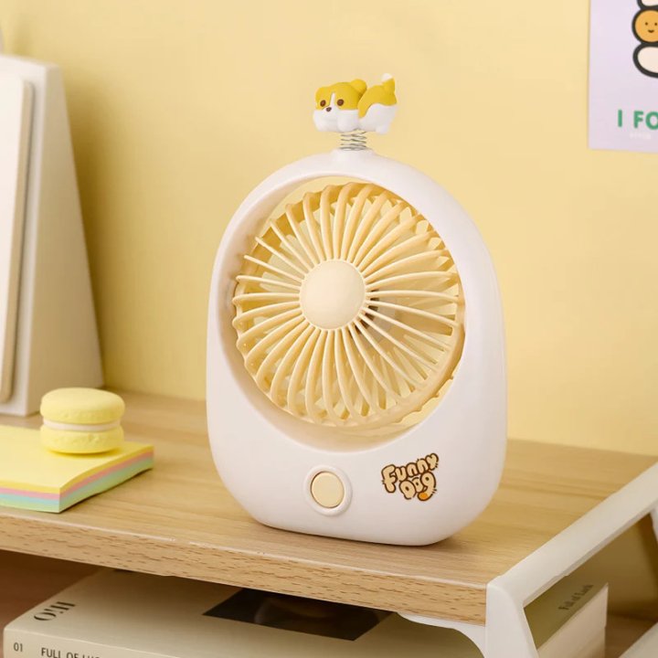 Mini Ventilateur de Bureau Kawaii - Panda ou Chiot