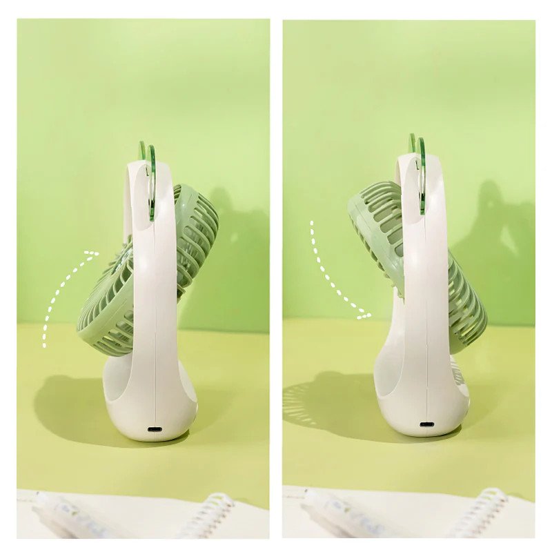 Ventilateur Panda Inclinable - Design Mignon Bureau
