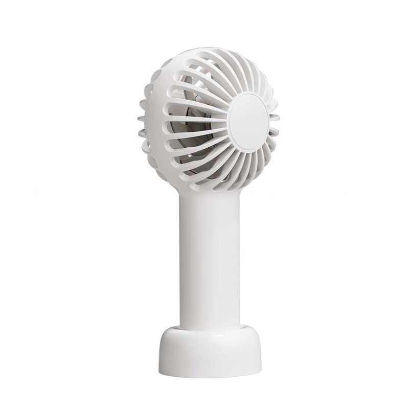 BigBen - Mini Ventilateur Portable 3 Vitesses Rechargeable USB-C Blanc
