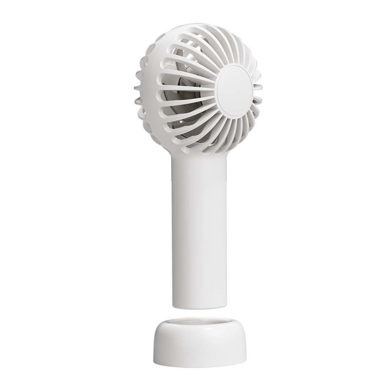 BigBen - Mini Ventilateur Portable 3 Vitesses Rechargeable USB-C Blanc