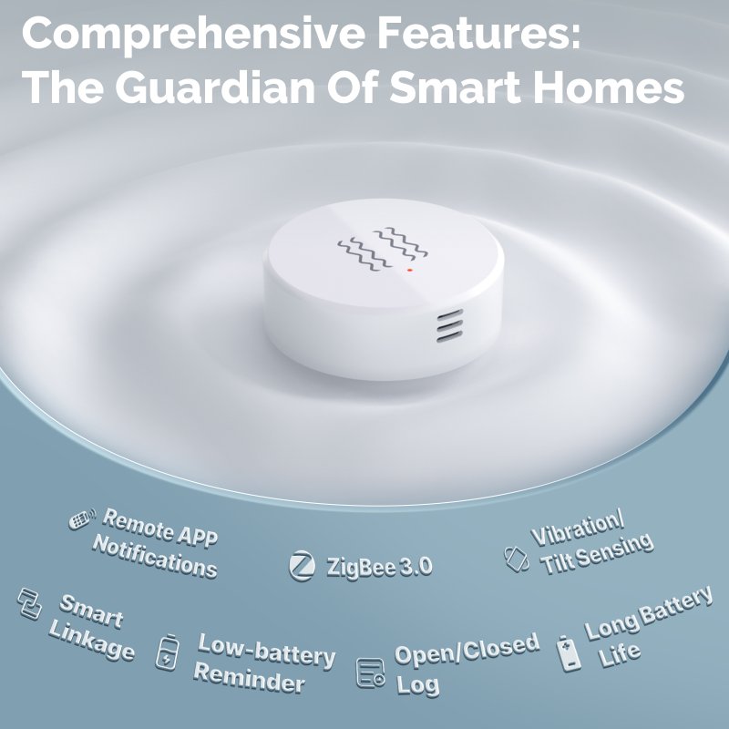 MOES - Capteur de vibration Zigbee connecté