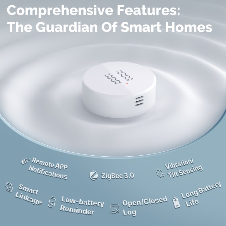 MOES - Capteur de vibration Zigbee connecté