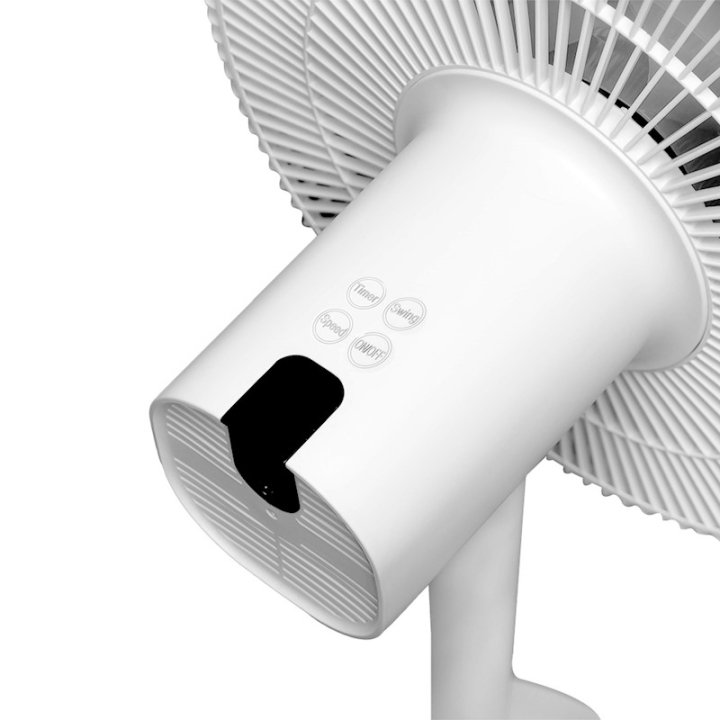 Ventilateur sur pied LTC 55W noir et argent - 3 vitesses oscillant