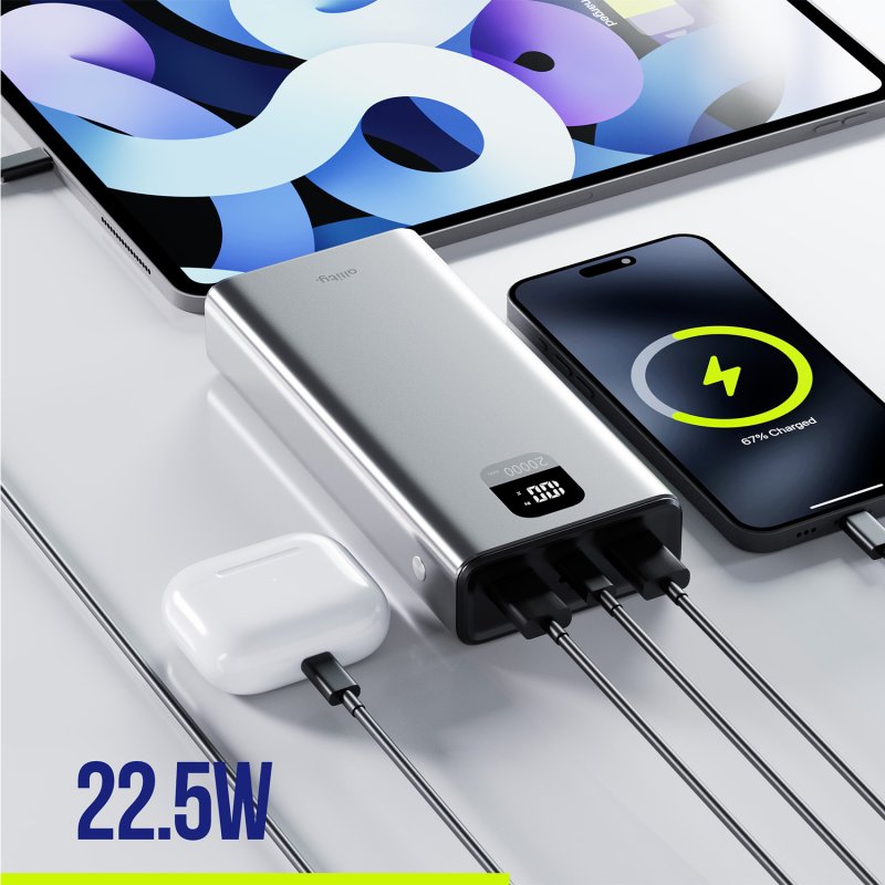 Allity APB-100 20000 mAh 22,5W | Batterie externe USB-C