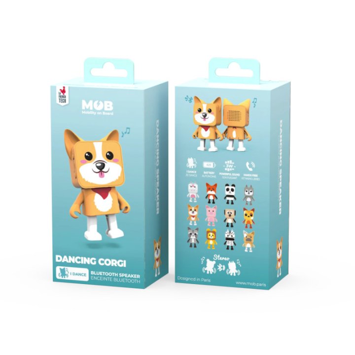 MOB - Enceinte sans fil Dancing Animal Corgi