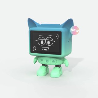 MOB Dancing Clock Bleu - Réveil Animé avec Enceinte