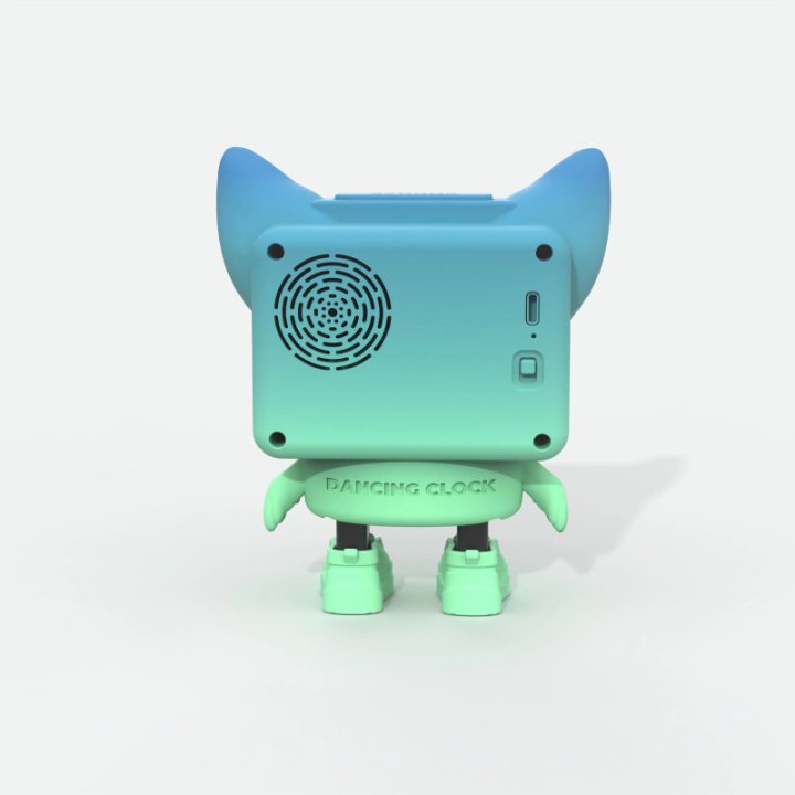 MOB Dancing Clock Bleu - Réveil Animé avec Enceinte