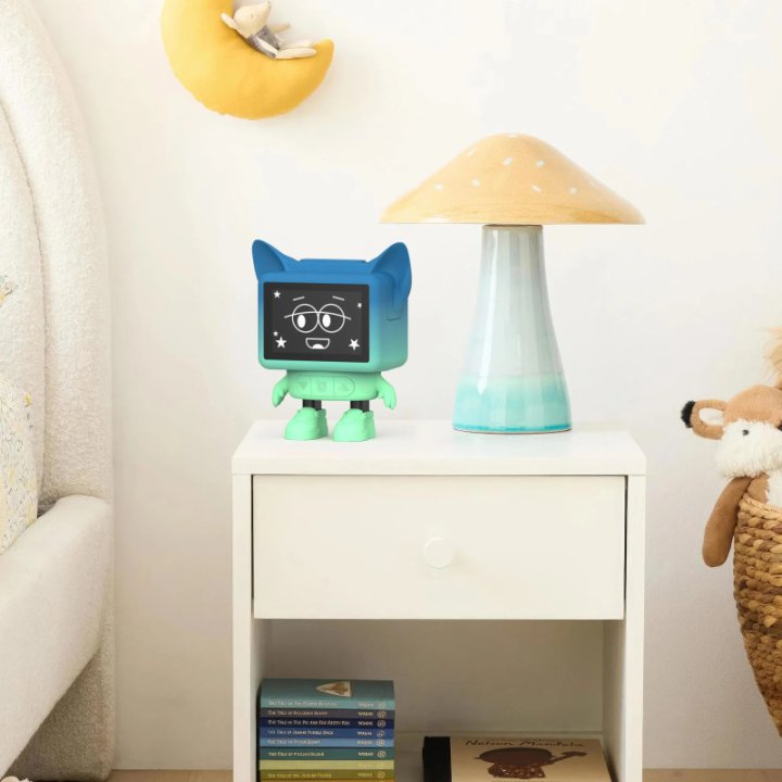 MOB Dancing Clock Bleu - Réveil Animé avec Enceinte