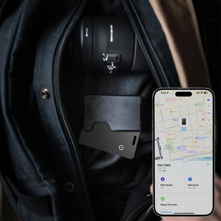 ICE-CARD Xoopar : Carte Tracker Rechargeable par Induction | SmartOne
