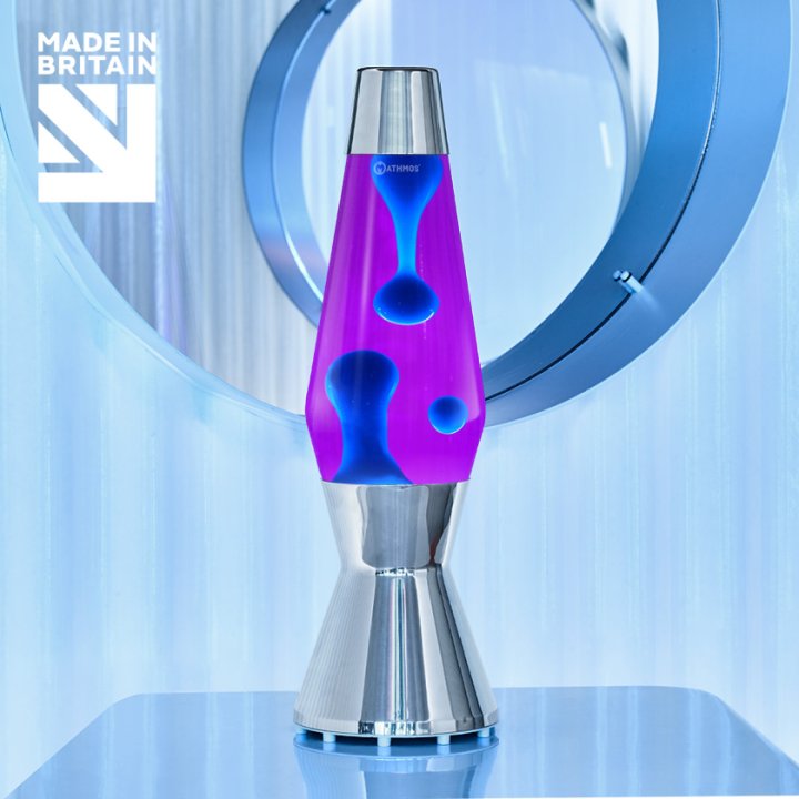 Lampe à lave Astro Mathmos Argent | Design rétro connecté