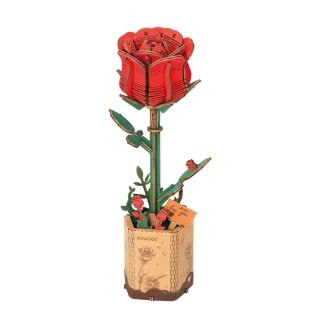 Robotime Rowood - Puzzle 3D Rose Rouge - TW042