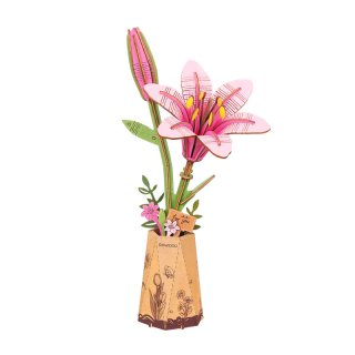 Rowood - Puzzle 3D Fleur de Lys Rose - TW071 - Rose