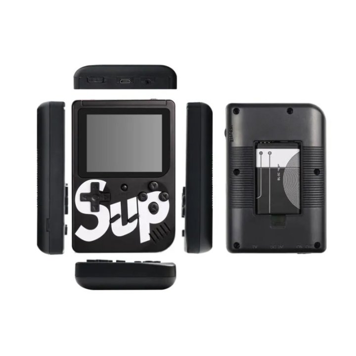 R2Invest SUP 401 - Console de jeu rétro portable 400 jeux - Noir