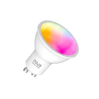 NOUS - Ampoule intelligente RGB WiFi GU10 P8 - Blanc