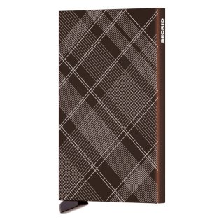Secrid Cardprotector Laser Tartan Brown - Porte-cartes RFID
