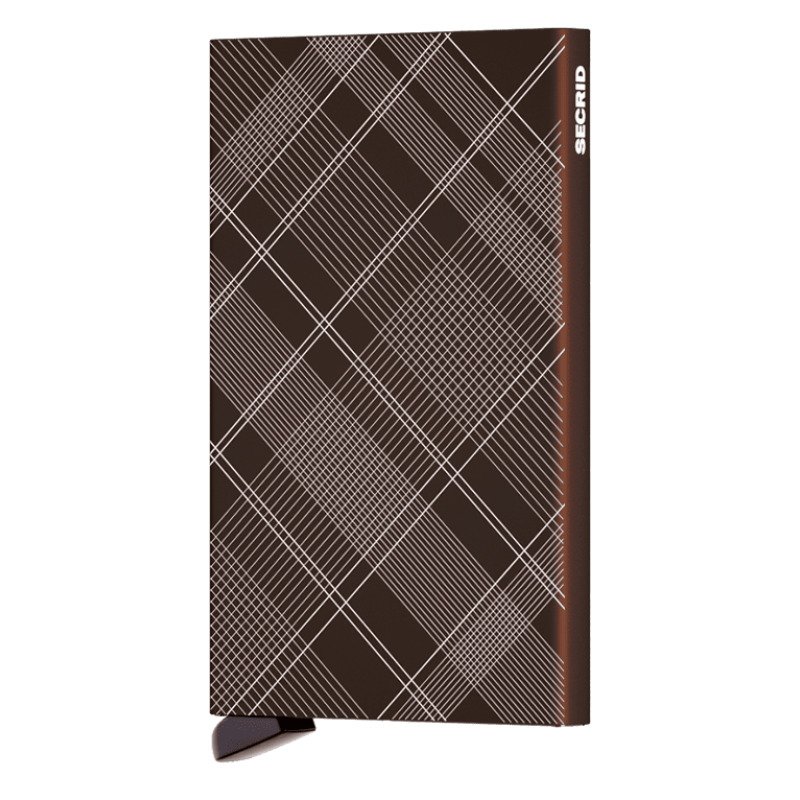 Secrid Cardprotector Laser Tartan Brown - Porte-cartes RFID