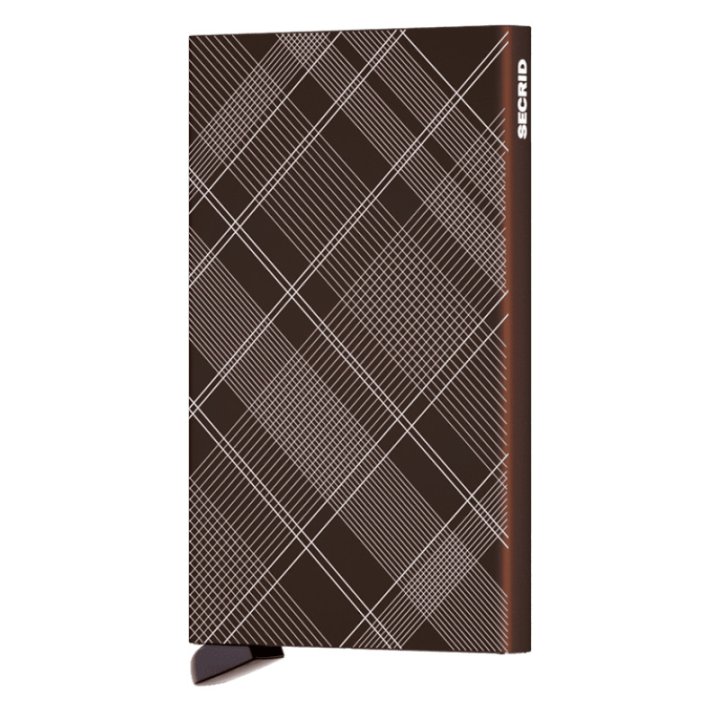 Secrid Cardprotector Laser Tartan Brown - Porte-cartes RFID