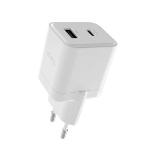 Allity ATC-01-20WAC - Chargeur secteur GaN 20W USB-C + USB-A - Blanc