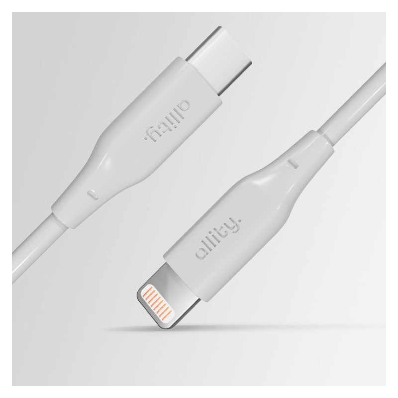 Allity AUC-02 - Câble USB-C Lightning 1 m 27W Blanc