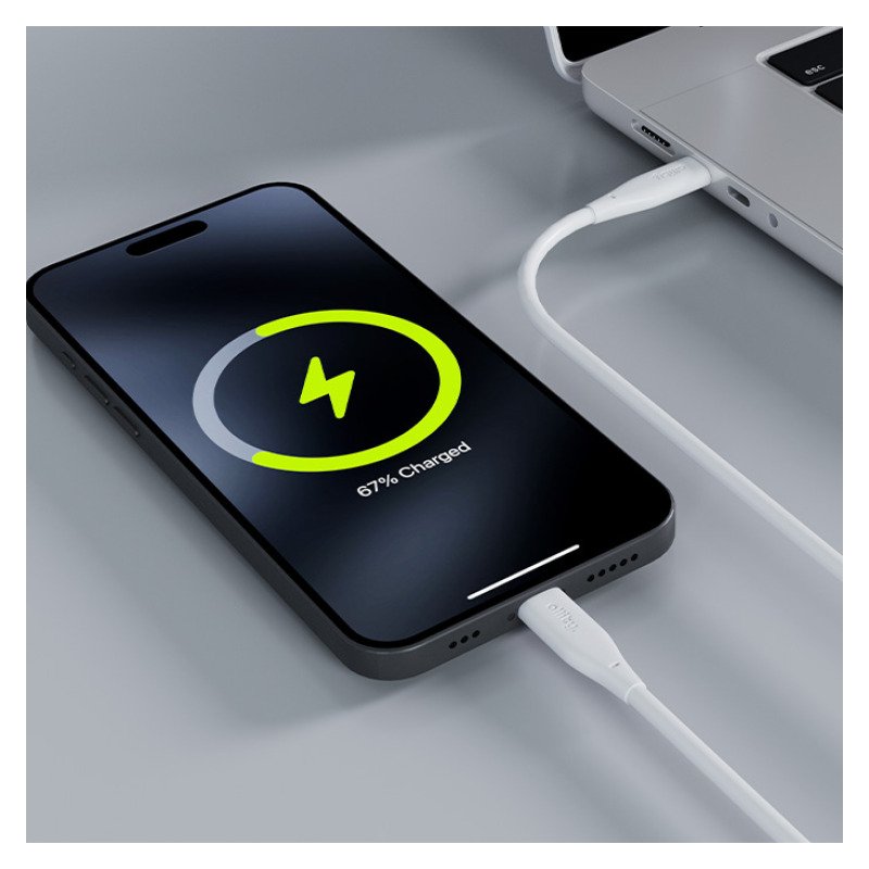 Allity - Câble AUC-02 USB-C vers Lightning - 2 m - 27W - Blanc