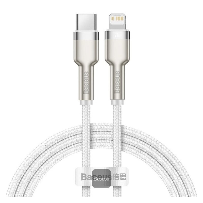 Baseus - Câble USB-C vers Lightning Cafule - PD 20 W - 1 m - Blanc