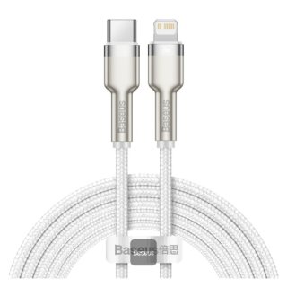 Baseus - Câble USB-C vers Lightning Cafule Series - PD 20 W - 2 m - Blanc