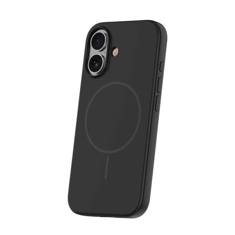 Coque MagSafe silicone fine pour iPhone – du 12 au 18 Pro Max – iPhone 16 Pro Max – Noir