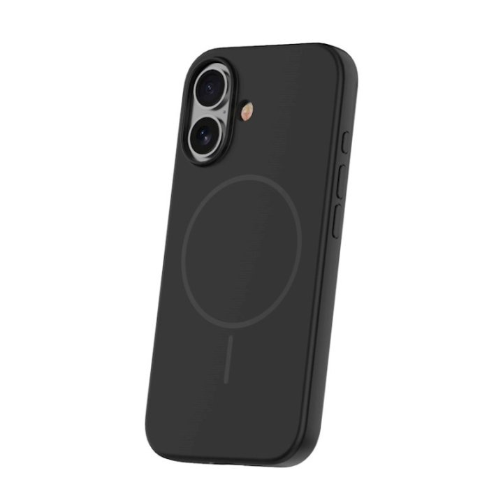 Coque MagSafe silicone fine pour iPhone – du 12 au 18 Pro Max – iPhone 16 Pro Max – Noir