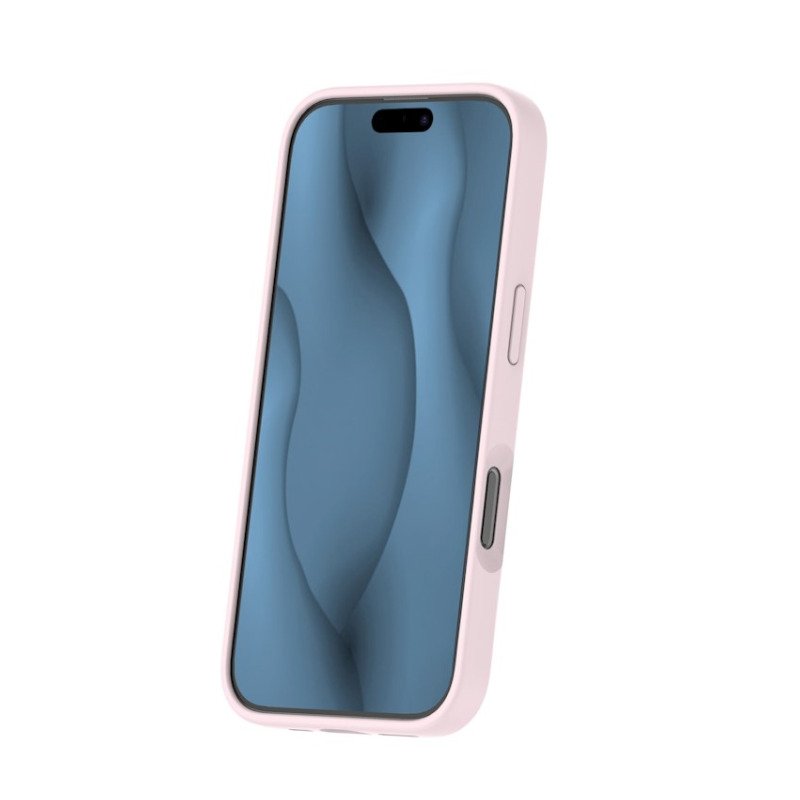 Coque MagSafe silicone fine pour iPhone – du 12 au 18 Pro Max – iPhone 16 Pro – Rose pâle