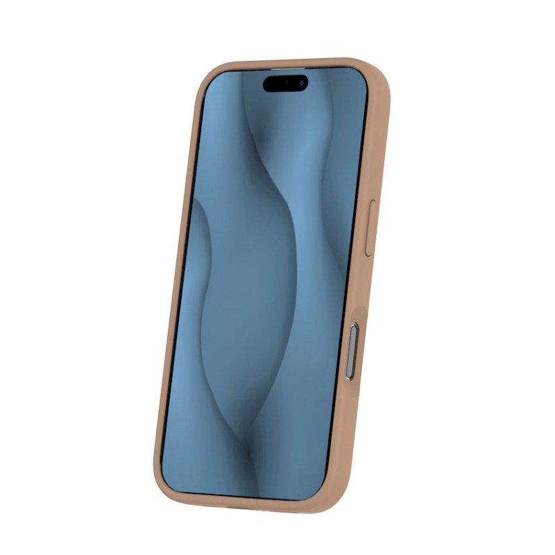 Coque MagSafe silicone fine pour iPhone – du 12 au 18 Pro Max – iPhone 16 – Marron