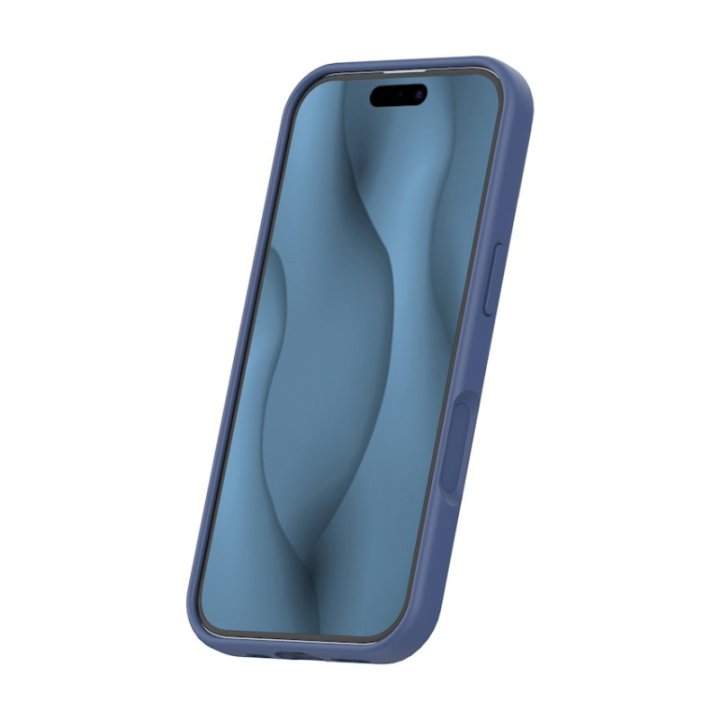 Coque MagSafe silicone fine pour iPhone – du 12 au 18 Pro Max – iPhone 17 / 18 – Bleu marine