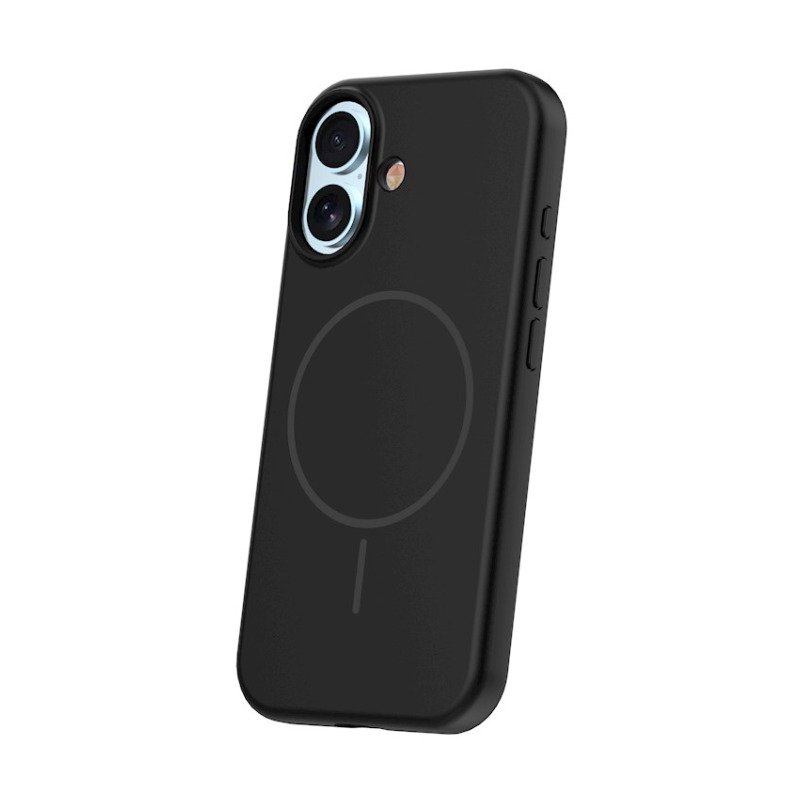 Coque MagSafe silicone fine pour iPhone – du 12 au 18 Pro Max – iPhone 17 / 18 – Noir