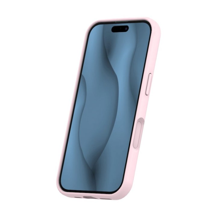Coque MagSafe silicone fine pour iPhone – du 12 au 18 Pro Max – iPhone 17 / 18 – Rose pâle