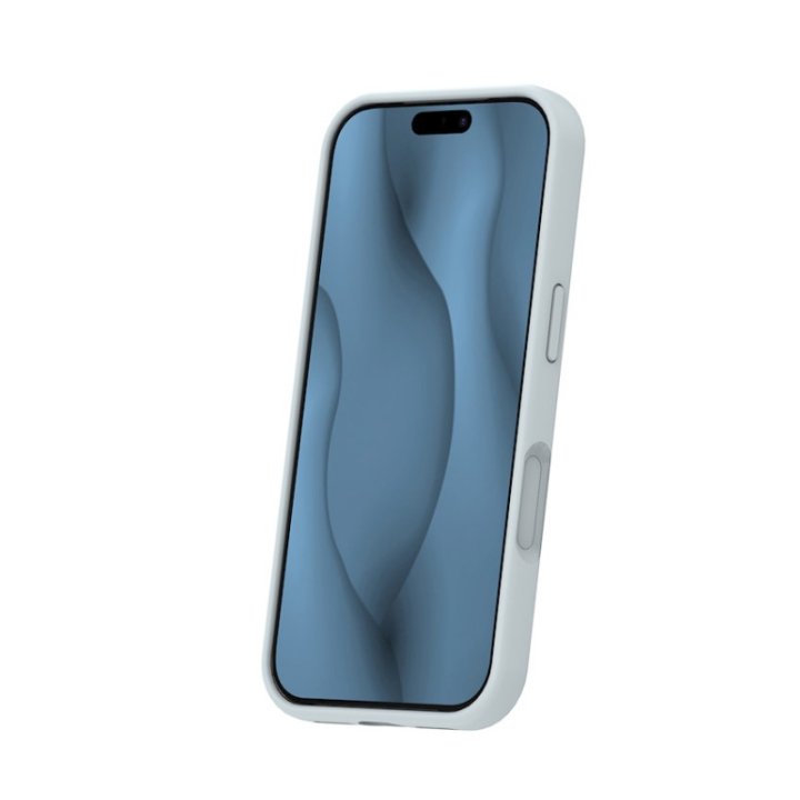 Coque MagSafe silicone fine pour iPhone – du 12 au 18 Pro Max – iPhone 17 Pro / 18 Pro – Argenté