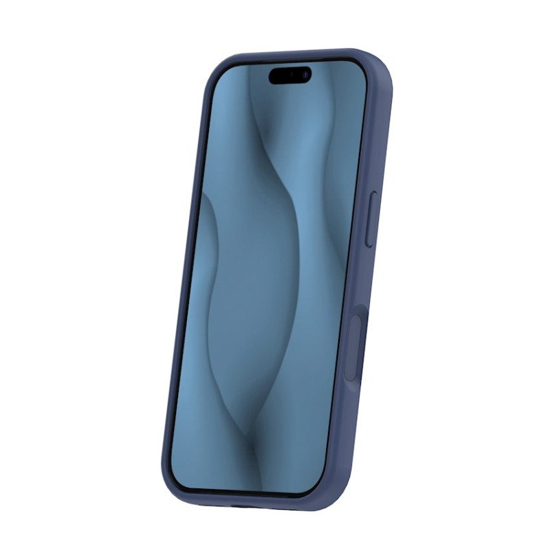Coque MagSafe silicone fine pour iPhone – du 12 au 18 Pro Max – iPhone 17 Pro / 18 Pro – Bleu marine