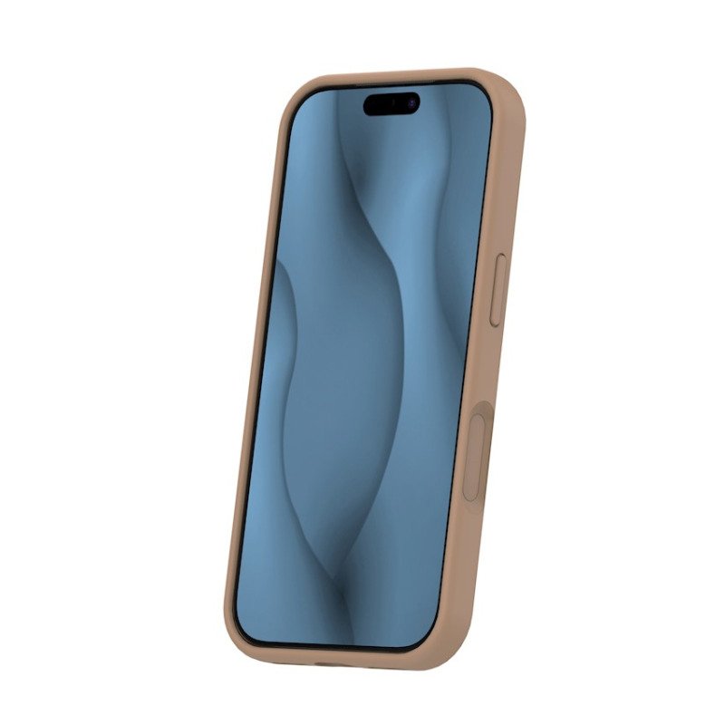 Coque MagSafe silicone fine pour iPhone – du 12 au 18 Pro Max – iPhone 17 Pro / 18 Pro – Marron