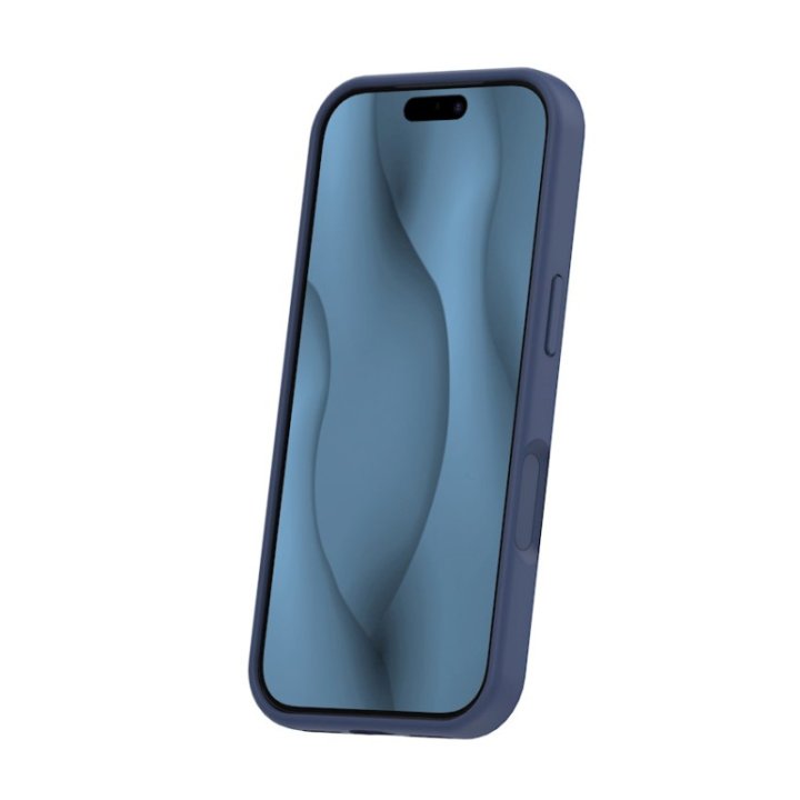 Coque MagSafe silicone fine pour iPhone – du 12 au 18 Pro Max – iPhone 17 Pro Max / 18 Pro Max – Bleu marine