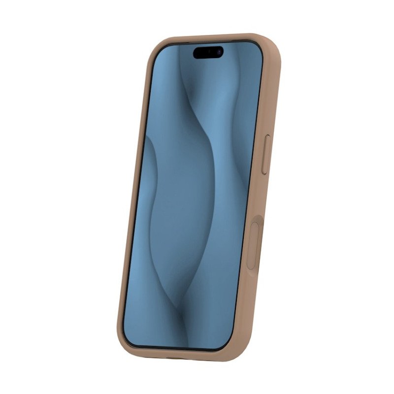 Coque MagSafe silicone fine pour iPhone – du 12 au 18 Pro Max – iPhone 17 Pro Max / 18 Pro Max – Marron