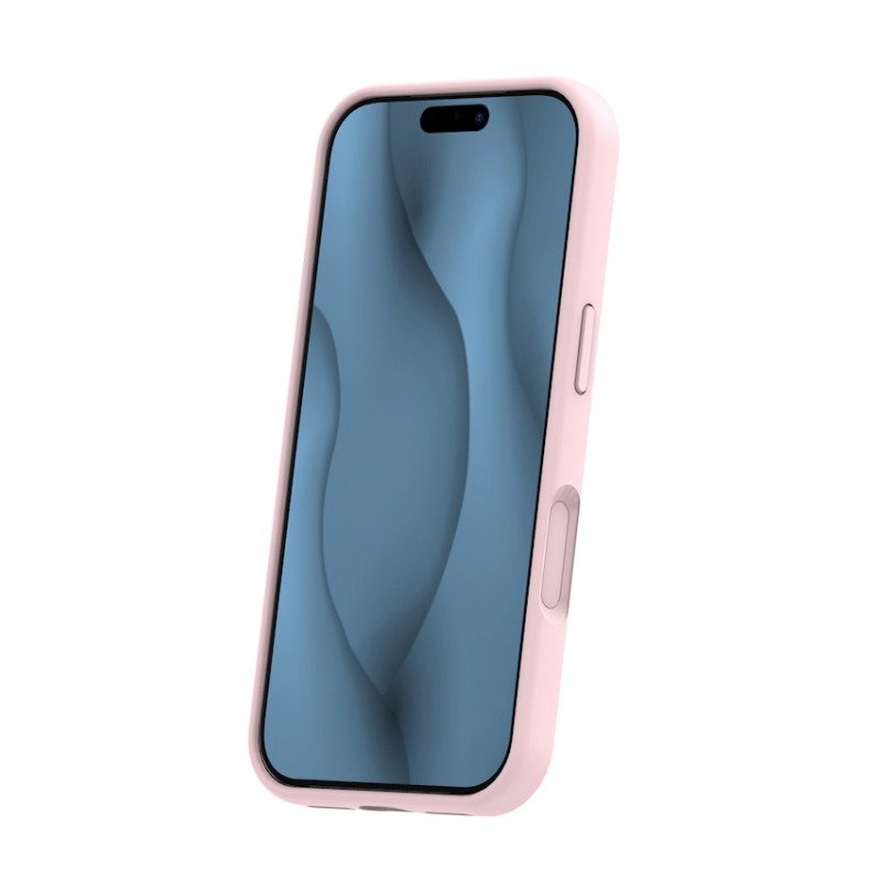 Coque MagSafe silicone fine pour iPhone – du 12 au 18 Pro Max – iPhone 17 Pro Max / 18 Pro Max – Rose pâle