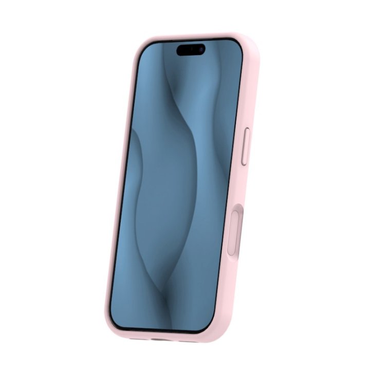 Coque MagSafe silicone fine pour iPhone – du 12 au 18 Pro Max – iPhone 17 Pro Max / 18 Pro Max – Rose pâle