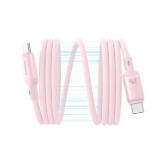 Baseus - Câble USB-C vers USB-C magnétique PicoGo 240 W - 1 m - Rose (Baby Pink)