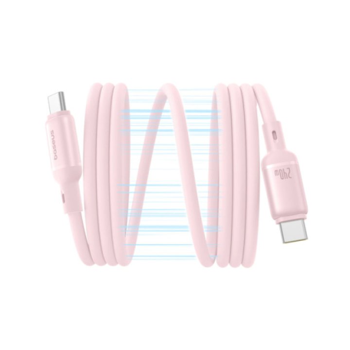 Baseus - Câble USB-C vers USB-C magnétique PicoGo 240 W - 1 m - Rose (Baby Pink)