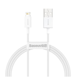 Baseus - Câble USB-A vers Lightning 2,4 A - Superior Series CALYS-B02 - 1,5 m - Blanc