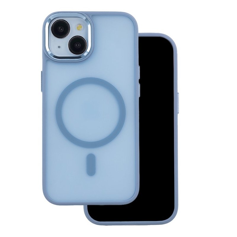 Coque MagSafe Frozen à dos mat et anneau visible – iPhone 17 Pro / 18 Pro – iPhone 17 Pro / 18 Pro – Bleu clair